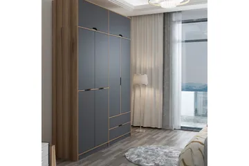 Munna Garderobe 185x253 cm - Antracit - Opbevaring - Tøjopbevaring - Garderobeskabe