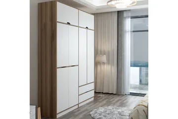 Munna Garderobe 185x253 cm - Hvid - Opbevaring - Tøjopbevaring - Garderobeskabe