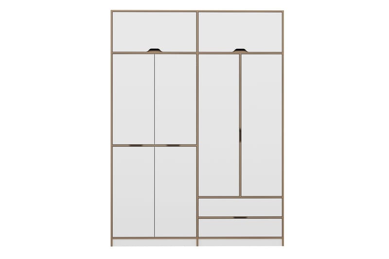 Munna Garderobe 185x253 cm - Hvid - Opbevaring - Tøjopbevaring - Garderobeskabe