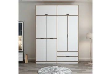 Munna Garderobe 185x253 cm - Hvid - Opbevaring - Tøjopbevaring - Garderobeskabe