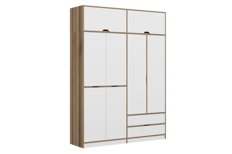Munna Garderobe 185x253 cm - Hvid - Opbevaring - Tøjopbevaring - Garderobeskabe