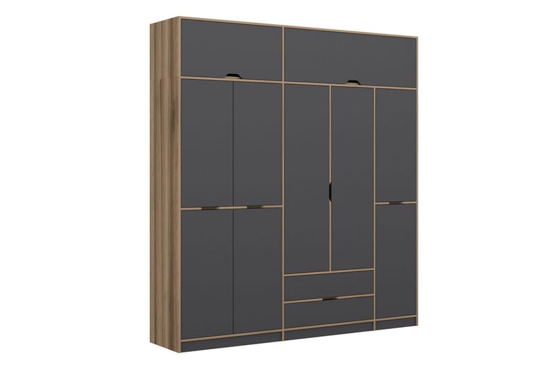 Munna Garderobe 232x253 cm, Antracit