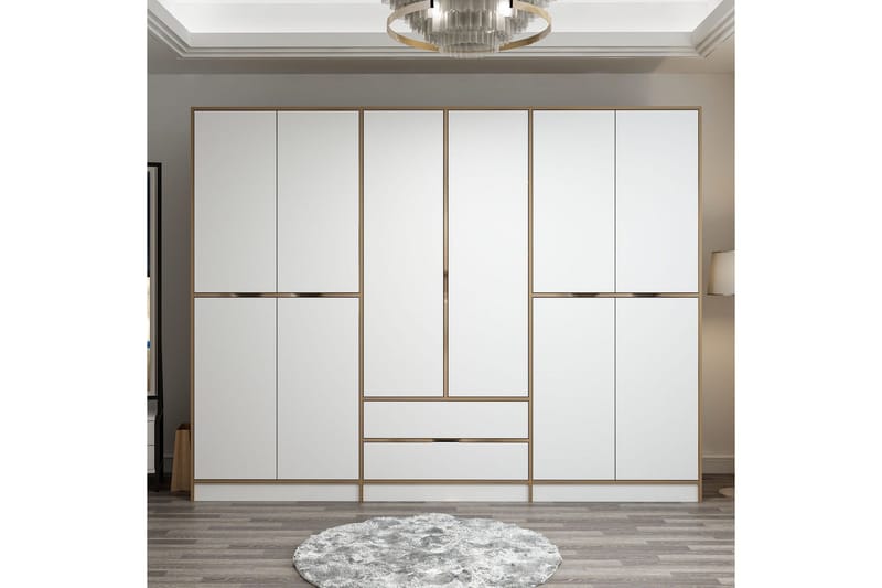 Munna Garderobe 270 cm, Hvid