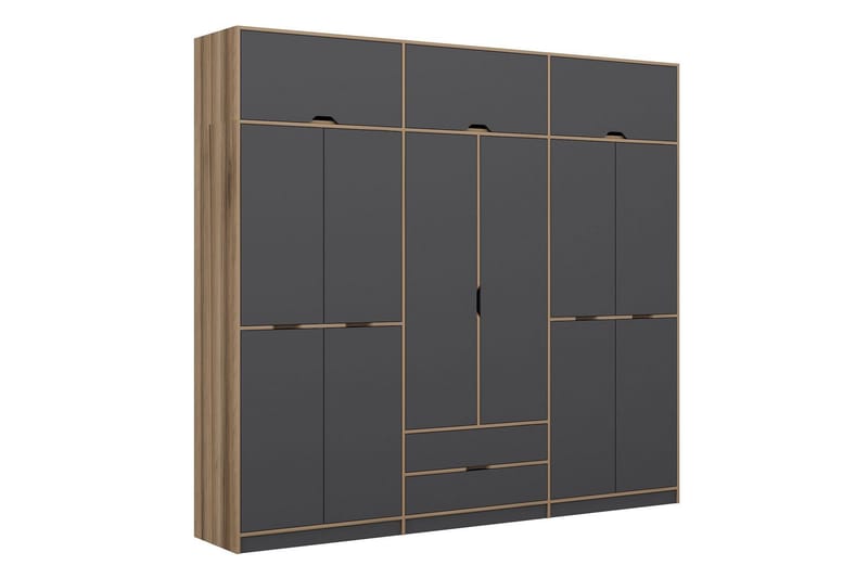 Munna Garderobe 277x253 cm, Antracit