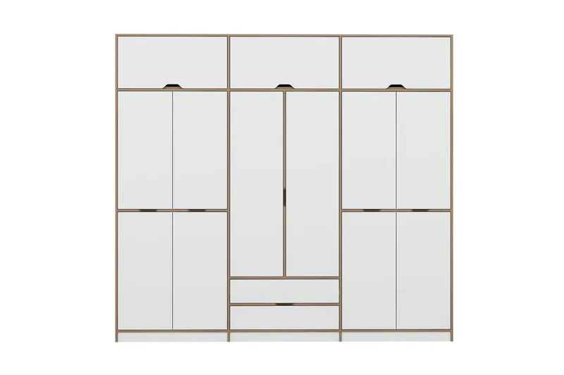 Munna Garderobe 277x253 cm, Hvid