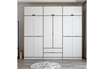 Munna Garderobe 277x253 cm - Hvid - Opbevaring - Tøjopbevaring - Garderobeskabe