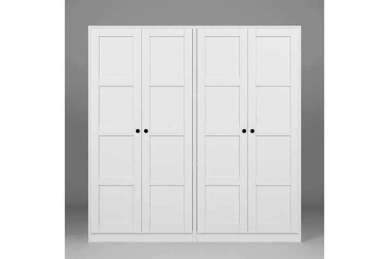 Nagouri Garderobe 188x190 cm - Hvid - Opbevaring - Tøjopbevaring - Garderobeskabe