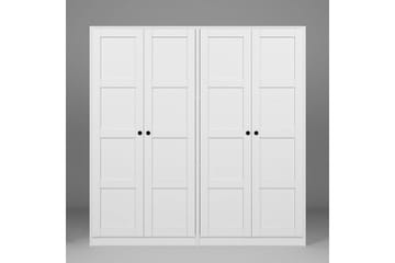 Nagouri Garderobe 188x190 cm - Hvid - Opbevaring - Tøjopbevaring - Garderobeskabe