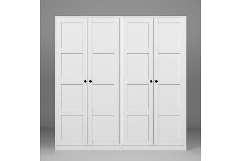 Nagouri Garderobe 188x190 cm - Hvid - Opbevaring - Tøjopbevaring - Garderobeskabe