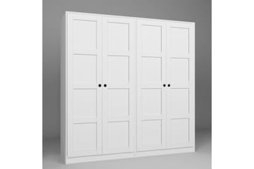 Nagouri Garderobe 188x190 cm - Hvid - Opbevaring - Tøjopbevaring - Garderobeskabe