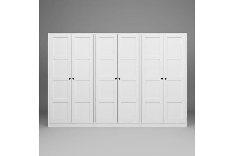 Nagouri Garderobe 280x190 cm - Hvid - Opbevaring - Tøjopbevaring - Garderobeskabe