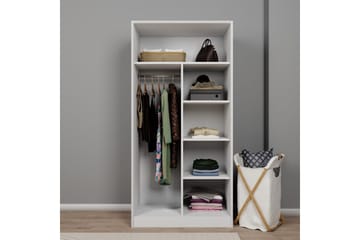 Nagouri Garderobe 94x190 cm - Hvid - Opbevaring - Tøjopbevaring - Garderobeskabe