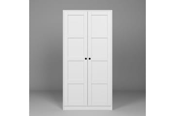 Nagouri Garderobe 94x190 cm - Hvid - Opbevaring - Tøjopbevaring - Garderobeskabe