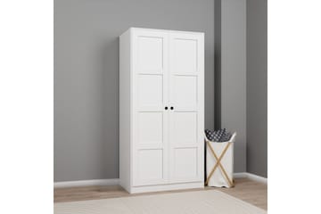 Nagouri Garderobe 94x190 cm - Hvid - Opbevaring - Tøjopbevaring - Garderobeskabe