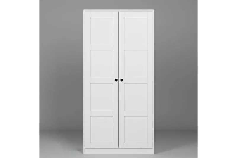 Nagouri Garderobe 94x190 cm - Hvid - Opbevaring - Tøjopbevaring - Garderobeskabe