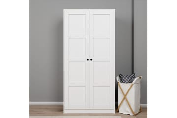 Nagouri Garderobe 94x190 cm - Hvid - Opbevaring - Tøjopbevaring - Garderobeskabe