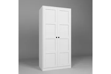 Nagouri Garderobe 94x190 cm - Hvid - Opbevaring - Tøjopbevaring - Garderobeskabe
