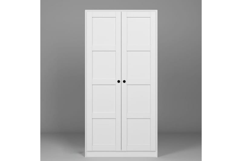 Nagouri Garderobe 94x190 cm - Hvid - Opbevaring - Tøjopbevaring - Garderobeskabe