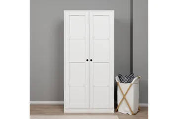 Nagouri Garderobe 94x190 cm - Hvid - Opbevaring - Tøjopbevaring - Garderobeskabe