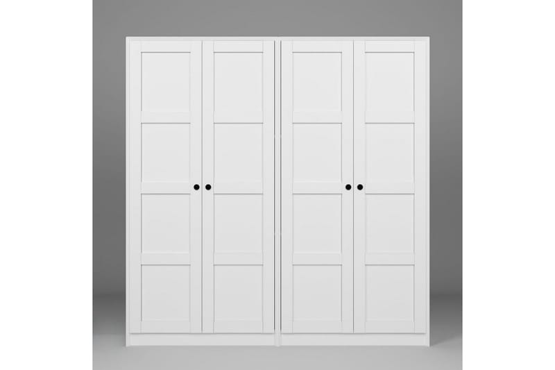 Nagouri Garderobesskåp 188x190 cm - Hvid - Opbevaring - Tøjopbevaring - Garderobeskabe - Garderobeskab & klædeskab