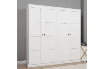 Nagouri Garderobesskåp 188x190 cm - Hvid - Opbevaring - Tøjopbevaring - Garderobeskabe - Garderobeskab & klædeskab