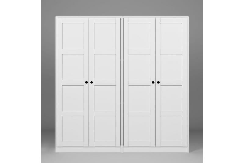 Nagouri Garderobesskåp 188x190 cm - Hvid - Opbevaring - Tøjopbevaring - Garderobeskabe - Garderobeskab & klædeskab