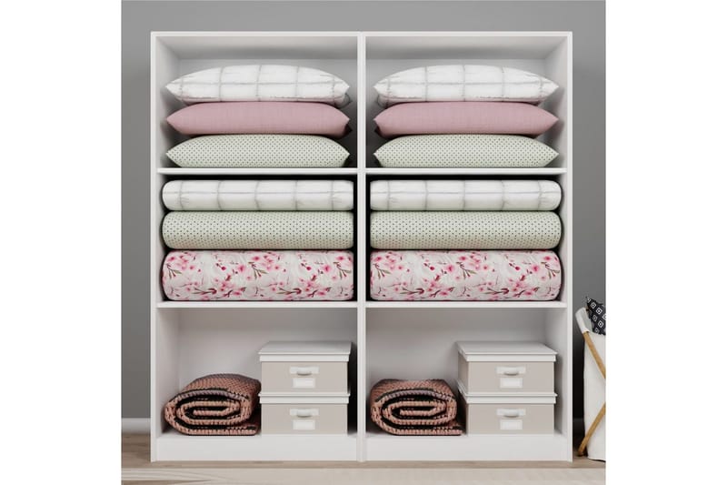 Nagouri Garderobesskåp 188x190 cm - Hvid - Opbevaring - Tøjopbevaring - Garderobeskabe - Garderobeskab & klædeskab