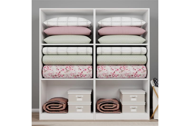 Nagouri Garderobesskåp 188x190 cm - Hvid - Opbevaring - Tøjopbevaring - Garderobeskabe - Garderobeskab & klædeskab