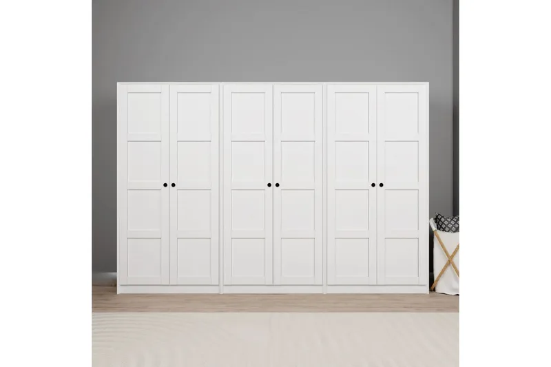 Nagouri Garderobesskåp 280x190 cm, Hvid