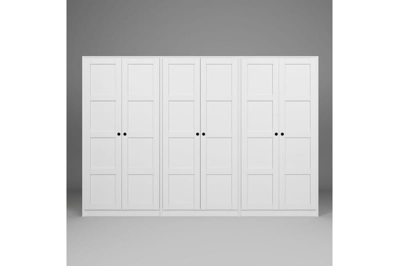 Nagouri Garderobesskåp 280x190 cm - Hvid - Opbevaring - Tøjopbevaring - Garderobeskabe - Garderobeskab & klædeskab