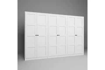Nagouri Garderobesskåp 280x190 cm - Hvid - Opbevaring - Tøjopbevaring - Garderobeskabe - Garderobeskab & klædeskab