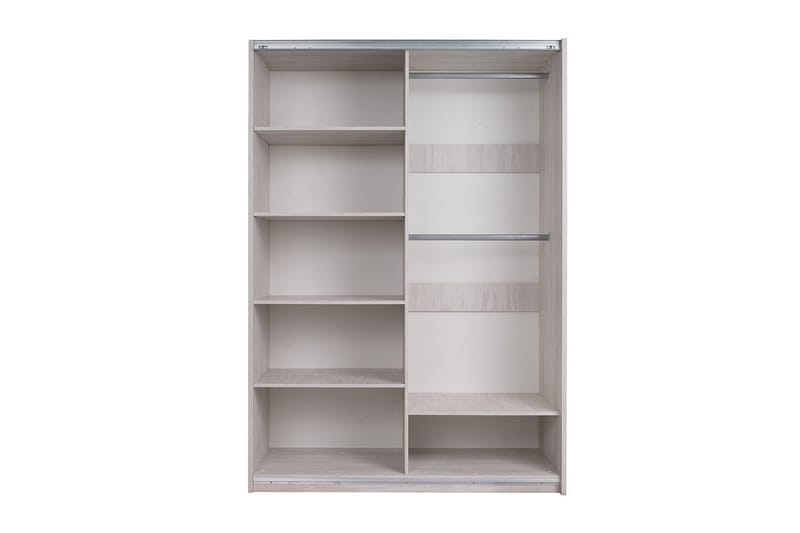 Najera Garderobe 150x68,5x215 cm - Hvid - Garderobeskabe