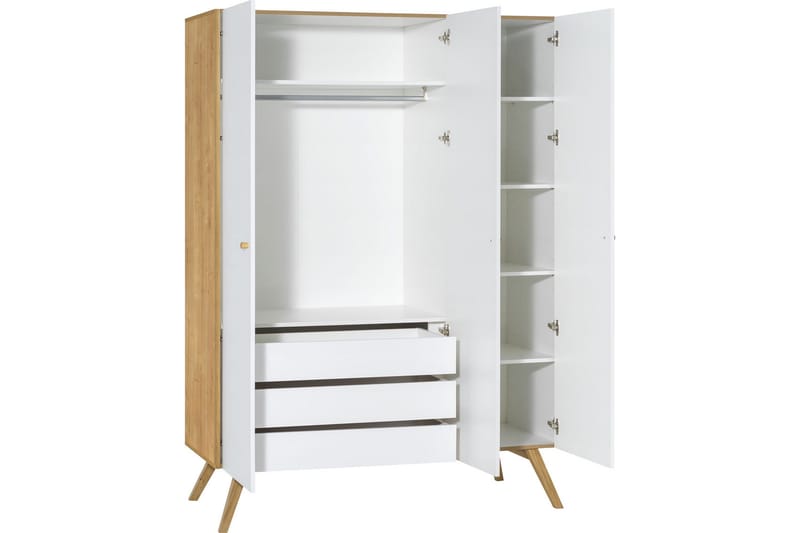 Nature Garderobe Hvid/Natur - VOX - Opbevaring - Tøjopbevaring - Garderobeskabe - Garderobeskab & klædeskab