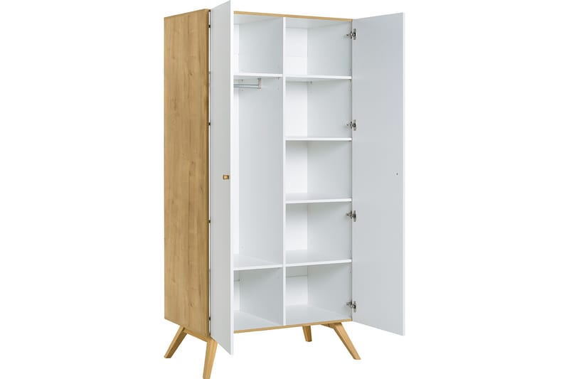 Nature Garderobe Hvid/Natur - VOX - Opbevaring - Tøjopbevaring - Garderobeskabe - Garderobeskab & klædeskab