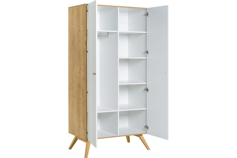 Nature Garderobe Hvid/Natur - VOX - Opbevaring - Tøjopbevaring - Garderobeskabe - Garderobeskab & klædeskab