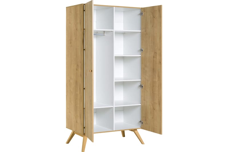 Nature Garderobe Hvid/Natur - VOX - Opbevaring - Tøjopbevaring - Garderobeskabe - Garderobeskab & klædeskab