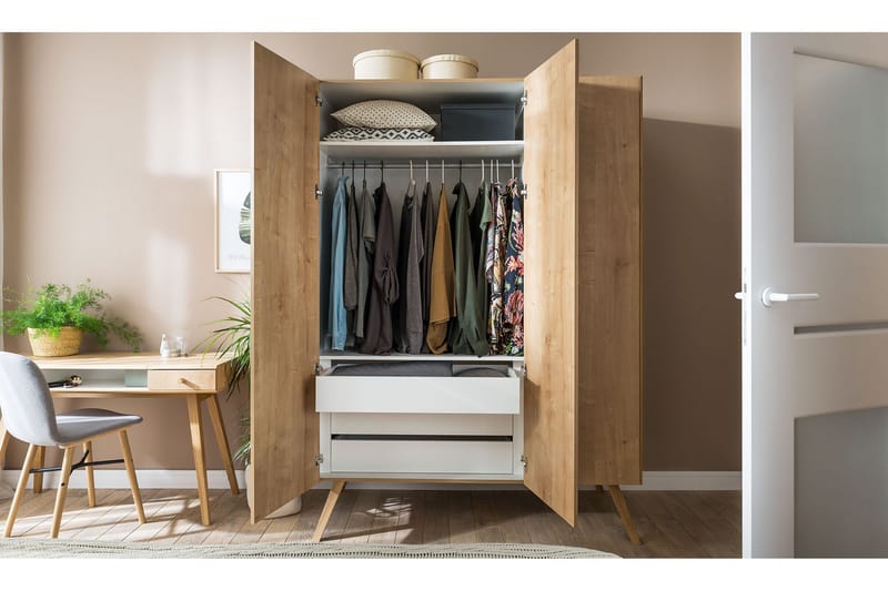 Nature Garderobe Natur/Hvid - VOX - Opbevaring - Tøjopbevaring - Garderobeskabe - Garderobeskab & klædeskab
