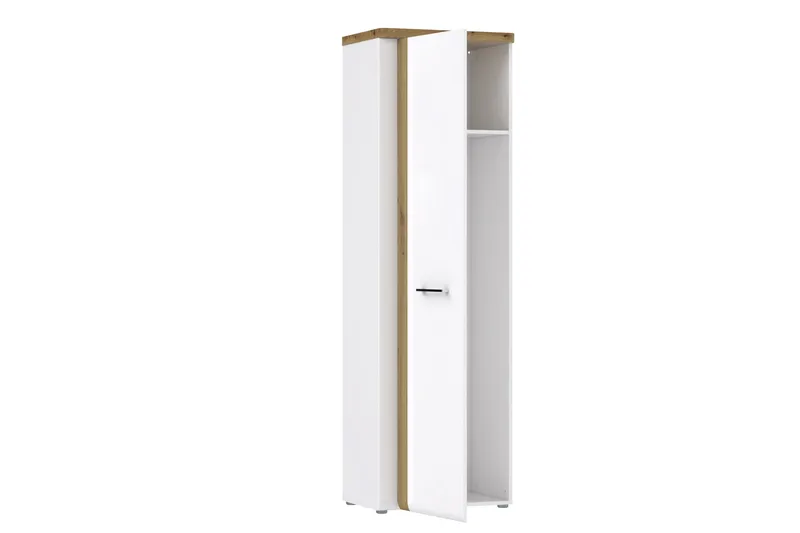 Nessebar Garderobe 44x61 cm - Hvid/Brun - Opbevaring - Tøjopbevaring - Garderobeskabe