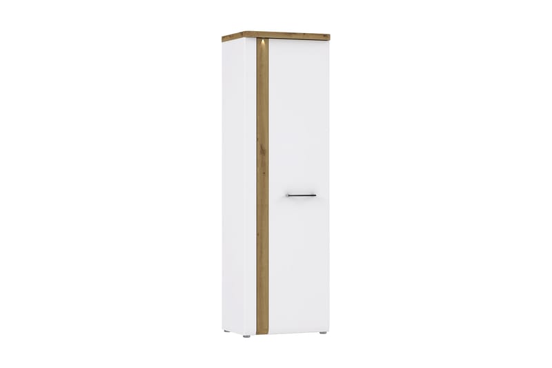 Nessebar Garderobe 44x61 cm - Hvid/Brun - Garderobeskabe - Garderobeskab & klædeskab