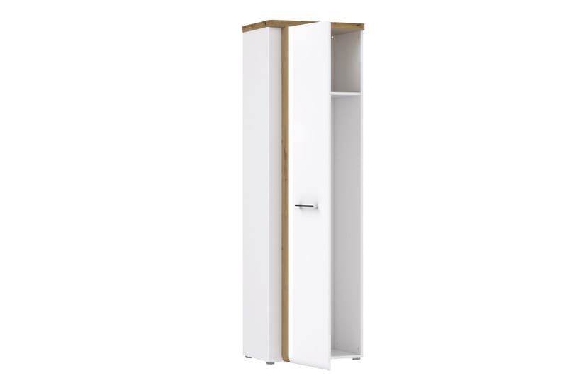 Nessebar Garderobe 44x61 cm - Hvid/Brun - Opbevaring - Tøjopbevaring - Garderobeskabe