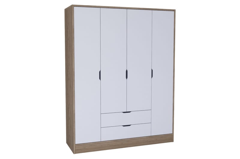 Nordhs Garderobe 170x183 cm, Lysbrun/Hvid