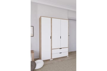 Nordhs Garderobesskåp 130x183 cm - Valnød - Opbevaring - Tøjopbevaring - Garderobeskabe - Garderobeskab & klædeskab