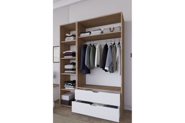 Nordhs Garderobesskåp 130x183 cm - Valnød - Opbevaring - Tøjopbevaring - Garderobeskabe - Garderobeskab & klædeskab