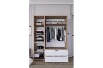 Nordhs Garderobesskåp 130x183 cm - Valnød - Opbevaring - Tøjopbevaring - Garderobeskabe - Garderobeskab & klædeskab