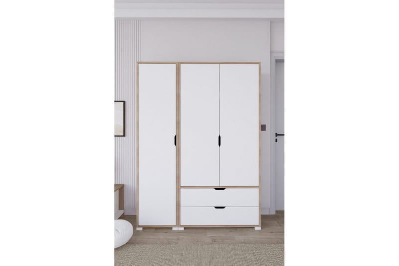 Nordhs Garderobesskåp 130x183 cm, Valnød