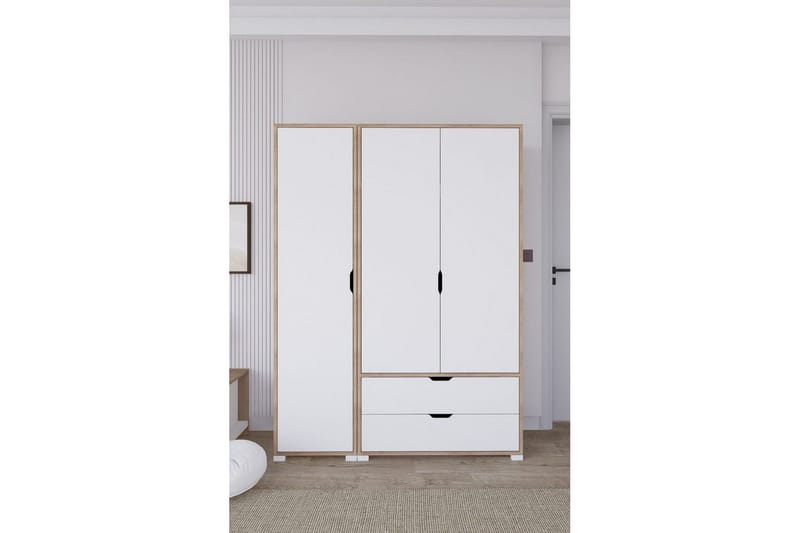 Nordhs Garderobesskåp 130x183 cm, Valnød