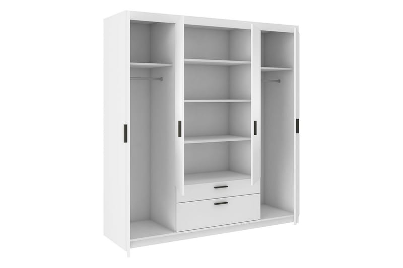 Norrbyn Garderobe 53x190x176,3 cm - Hvid - Opbevaring - Tøjopbevaring - Garderobeskabe