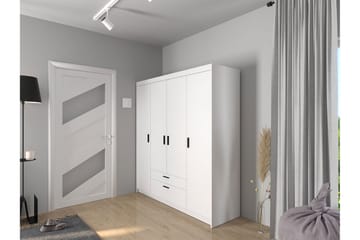Norrbyn Garderobe 53x190x176,3 cm - Hvid - Opbevaring - Tøjopbevaring - Garderobeskabe