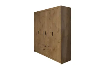 Norrbyn Garderobe 53x190x176,3 cm - Natur - Opbevaring - Tøjopbevaring - Garderobeskabe