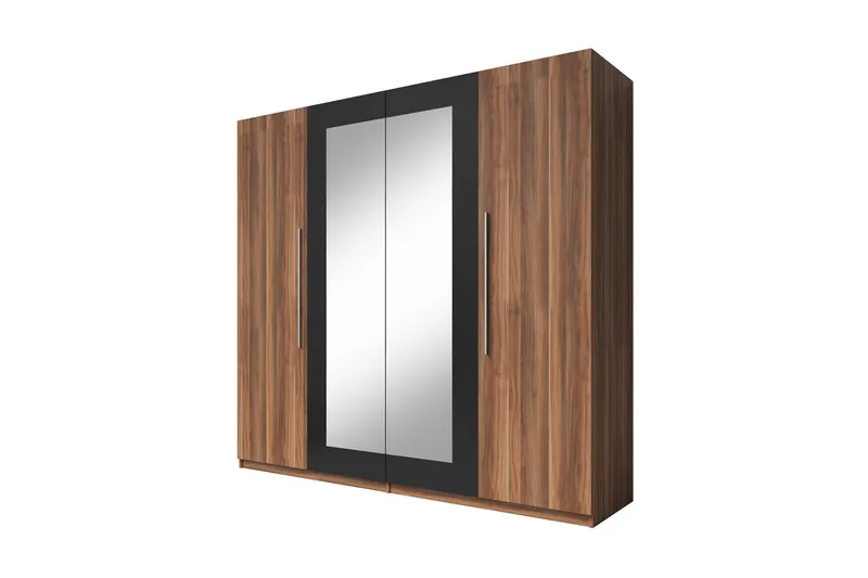 Nougan garderobe, Træ / sort